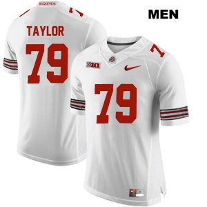 Men's NCAA Ohio State Buckeyes Brady Taylor #79 College Stitched Authentic Nike White Football Jersey MY20E27VR